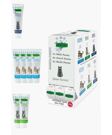 Sernely Cat Vitamin Advantage Package (Sterile Paste 4x100gr Multi Paste 2x100gr Malt Paste 1x100gr)-1685