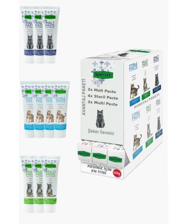 Sernely Cat Vitamin Advantage Package (Sterile Paste 4x100gr Multi Paste 3x100gr Malt Paste 3x100gr)-1666