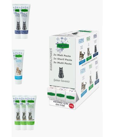 Sernely Cat Vitamin Advantage Package (Multi Paste 3x100gr Malt Paste 2x100gr Sterile Paste 1x100gr)-1715