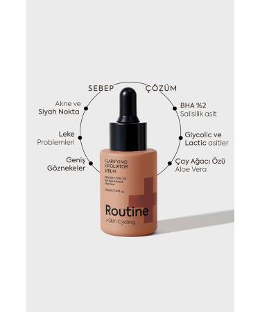 Routine+ Exfoliating Skin Serum | Aha Bha Exfoliating Serum | Colourless Formula | Revitalising & Pore Tightening - Buy Online on GoSupps.com
