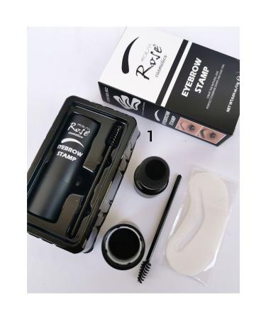 Roesia Rose Cosmetics Rose Eyebrow Stamp Eyebrow Powder Stamp and Shaping Kit