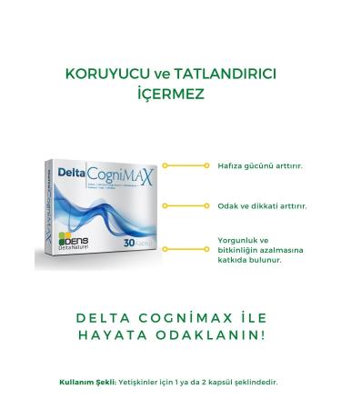 Dens Delta Naturel Delta Cognimax 30 Capsules - Buy Online on GoSupps.com
