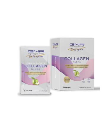 GNR GELNER NUTRITION RESEARCH Gnr Collagen - Premium Sachets Type 1-2-3 Apple Flavored 7 Sachets - Buy Online on GoSupps.com