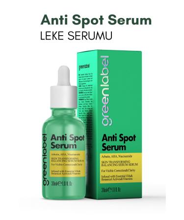Green Label Anti Spot Serum Anti-Spot and Skin Tone Equalizer Arbutin Aha and Niacinamide 30 ml - Buy Online on GoSupps.com