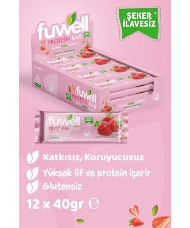 Fuwell Protein Bar Strawberry & Pumpkin Seed Snack 12x40g
