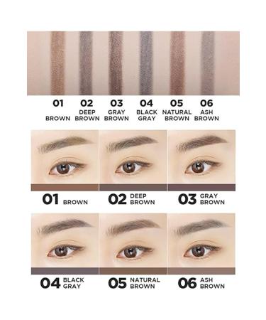 The Saem Natural Looking Angled Eyebrow Pencil - Saemmul Artlook Eyebrow - Deep Brown - Buy Online on GoSupps.com