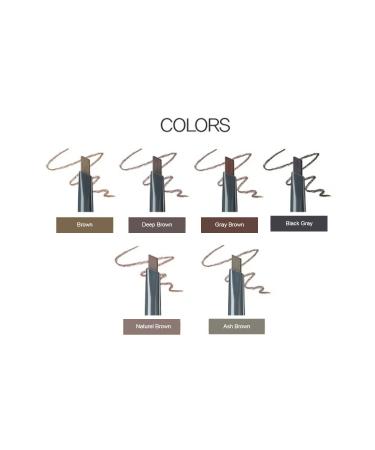 The Saem Natural Looking Angled Eyebrow Pencil - Saemmul Artlook Eyebrow - Deep Brown - Buy Online on GoSupps.com