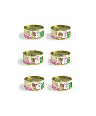 Nutri Feline 6-Piece Chicken and Tuna 85 gr Kitten Cat Food