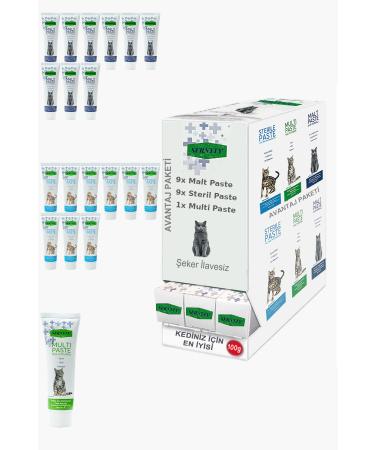 Sernely Cat Malt Advantageous Package (Sterile Paste 9x100gr Malt Paste 9x100gr Multi Paste 1x100gr)-1208