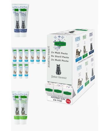 Sernely Cat Malt Advantageous Package (Sterile Paste 9x100gr Multi Paste 2x100gr Malt Paste 2x100gr)-1127