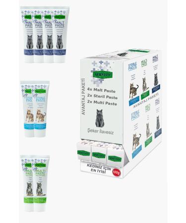 Sernely Cat Vitamin Advantage Package (Malt Paste 4x100gr Sterile Paste 2x100gr Multi Paste 2x100gr)-1679
