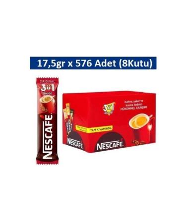 Nescafe 3in1 Original 17.5g X 576 (8 Boxes - 1 Box)