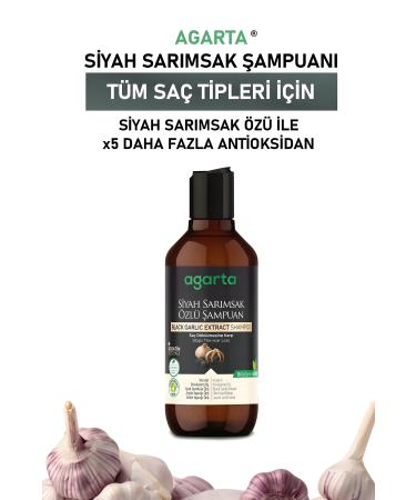 Agarta Natural Anti Hair Loss Black Garlic Shampoo 400 Ml Agt - Buy Online on GoSupps.com