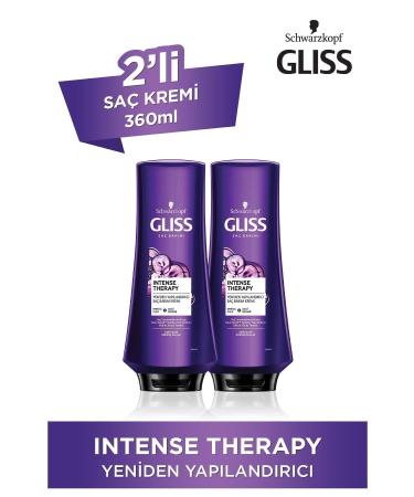 Gliss Intense Therapy Restructuring Conditioner 360 ml 2-pack