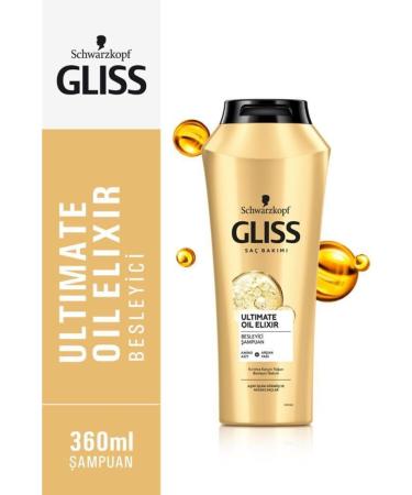 Gliss Ultimate Oil Elixir Nourishing Shampoo - With Amino Acids and Argan Oil 360 ml