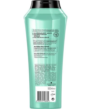 Gliss Nutribalance Repair Anti Hair Loss Shampoo 500 ml X 6 Pieces - Buy Online on GoSupps.com
