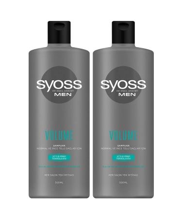 Syoss Men Volume Thick and Lush Looking Hair Shampoo 500 ml X 2 Pieces
