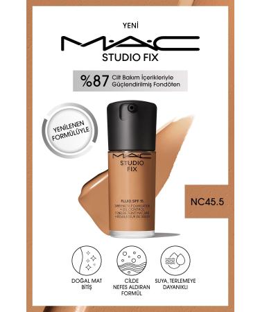 Mac STUDIO FIX FLUID SPF 15 MATTE FOUNDATION-NC45.5 30 ML DEMBA5766
