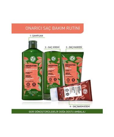 Yves Rocher Repair Prebiotic Shampoo - Damaged Hair / Reparation 300ml - Buy Online on GoSupps.com