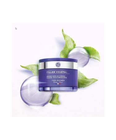 Yves Rocher Face Neck Decollete Cream - Plumping Herbal Hyaluronic Care / Filler Vegetal 75 ML - Buy Online on GoSupps.com