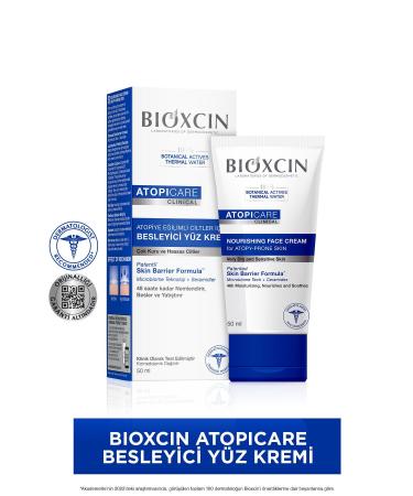 Bioxcin Atopicare Nourishing Face Cream for Atopy Prone Skin 50 Ml - Microbiome Ceramide