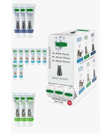 Sernely Cat Malt Advantageous Package (Sterile Paste 8x100gr Multi Paste 3x100gr Malt Paste 3x100gr)-1278