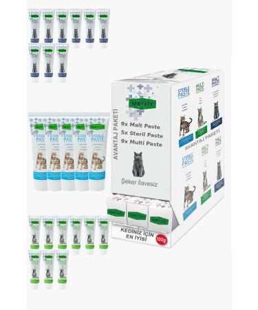 Sernely Cat Malt Advantageous Package (Multi Paste 9x100gr Malt Paste 9x100gr Sterile Paste 5x100gr)-1060