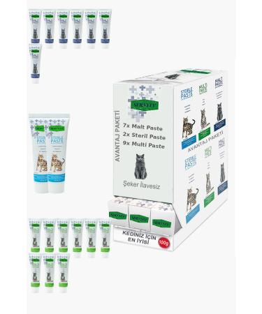 Sernely Cat Malt Advantageous Package (Multi Paste 9x100gr Malt Paste 7x100gr Sterile Paste 2x100gr)-1151