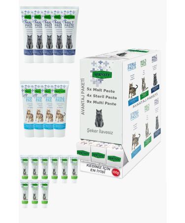 Sernely Cat Malt Advantageous Package (Multi Paste 9x100gr Malt Paste 5x100gr Sterile Paste 4x100gr)-1073