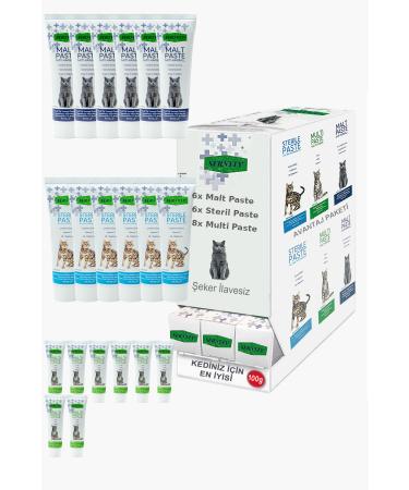 Sernely Cat Malt Advantageous Package (Multi Paste 8x100gr Sterile Paste 6x100gr Malt Paste 6x100gr)-1226