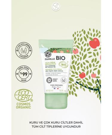 Yves Rocher Organic Certified Repairing Famille Bio Cica Cream for the Whole Family-50 Ml-90378 - Buy Online on GoSupps.com