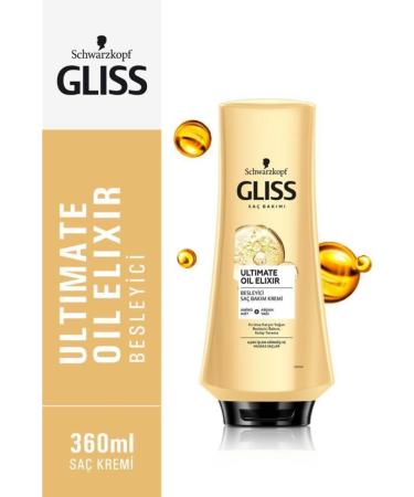 Gliss Ultimate Oil Elixir Nourishing Hair Care Cream - With Amino Acids and Argan Oil 360 ml