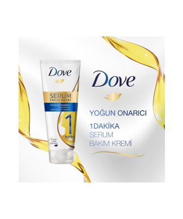 Dove 1 Minute Serum Hair Care Conditioner Intensive Repair 170 Ml - 3-Pack Advantage Pack - Buy Online on GoSupps.com
