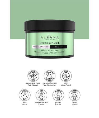 Alerma Detox Sulfate-Free Hair Mask for Fine and Oily Hair 240 ml - Buy Online on GoSupps.com