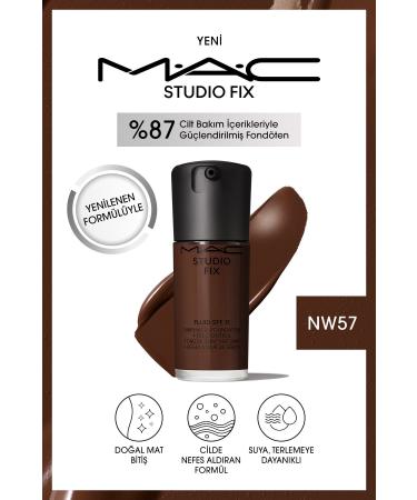 Mac STUDIO FIX FLUID SPF 15 MATTE FOUNDATION-NW57 30 ML DEMBA5748