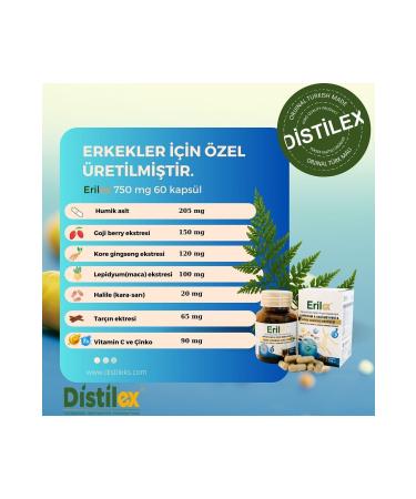 D ST LEX Erilex 750 Mg Capsule Herbal Supplement for Men (shilajit koreginseng goji berry lepidium) - Buy Online on GoSupps.com