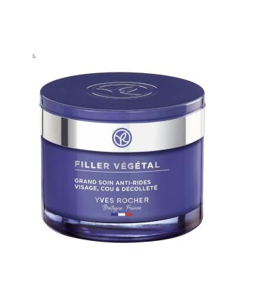 Yves Rocher Face Neck Decollete Cream - Plumping Herbal Hyaluronic Care / Filler Vegetal 75 ML