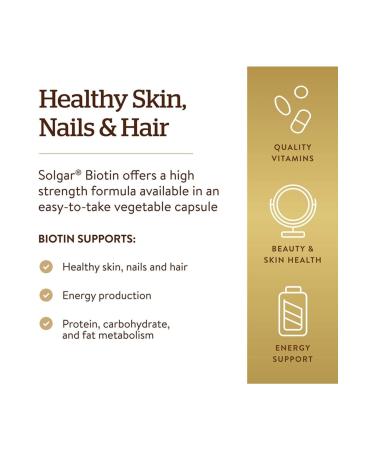 Solgar Biotin 1000 Mcg 100 Herbal Capsules - Buy Online on GoSupps.com