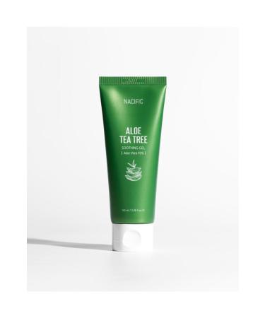 Nacific Aloe Tea Tree Soothing Gel - Soothing Aloe Vera Gel 100ml - Buy Online on GoSupps.com