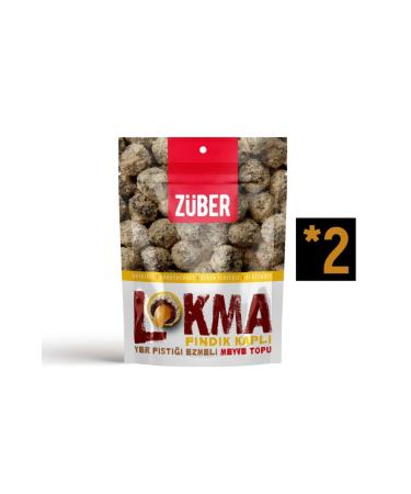 Zeyrek Gurme Z ber Lokma Hazelnut Coated Peanut Butter Fruit Ball 96g X 2 Packs