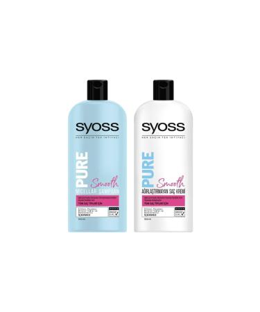 Syoss Pure Smooth Micellar Shampoo 500 Ml + Weight. Hair Conditioner