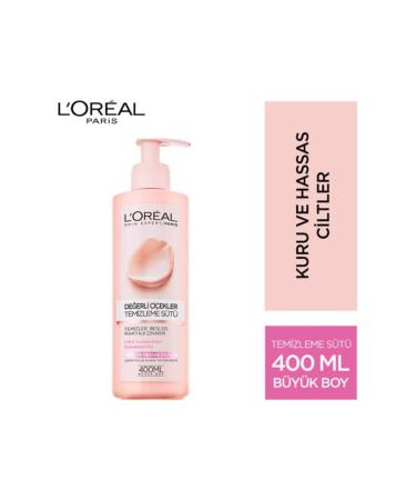 L'Oreal Paris Precious Flowers Cleansing Milk Dry & Sensitive Skin 400ml - Buy Online on GoSupps.com