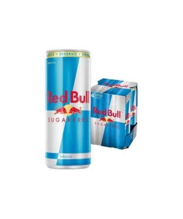 Red Bull Energy Drink Sugar Free 4 Pack - 4x250 Ml (5 Pieces)