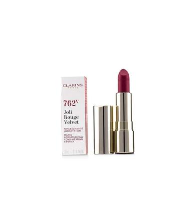 Clarins Pink Joli Rouge Velvet Lipstick 762v-pop