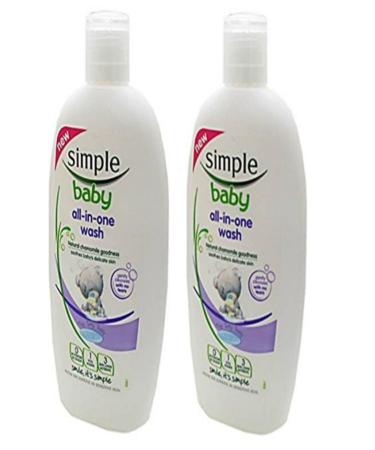 Simple Sensitive Skin Hair and Body Shampoo Set of 2