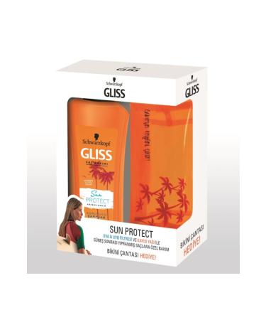 Gliss Sun Protect Shampoo 525 Ml + Bikini Bag Gift