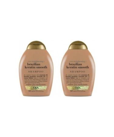 OGX Organix Brazilian Keratin Therapy Shampoo 385 ml X2 Pieces