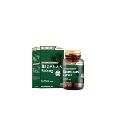 Nutraxin Sugar-Free Bromelain 60 Tablets