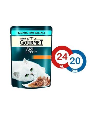 Gourmet Perle Grilled Tuna Cat Canned Food 85 Gr * 24 Pieces