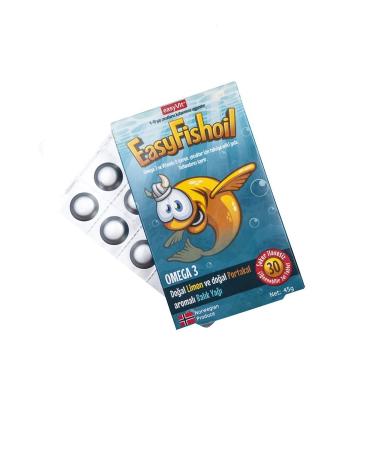 Easy Fishoil Chewable Flavored 30 Tablets No Added Sugar for Children